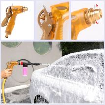 Shining House - Car Water Gun Car Water Gun Car Spray Cleaning Foam Gun Metal Nozzle 2 in 1 Manual Spray Foam Cleaning Gun for Car Window Garden