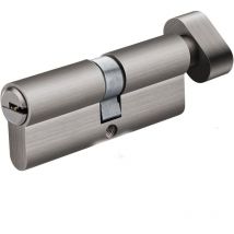 Cylindre de verrouillage de bouton, cylindre de verrouillage de porte en cuivre complet avec bouton, porte d'entrée, serrure de sécurité, serrure de