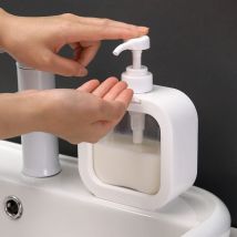 Distributeur de savon, distributeur de savon rechargeable pour cuisine et salle de bain, distributeur de savon avec étiquette étanche, distributeur