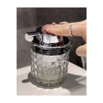 Distributeur de savon en verre losange grand 300ml pour: distributeur de savon de cuisine, distributeur de savon de salle de bain, distributeur de