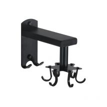 Shining House - Gancho giratorio de pared para cocina, soporte para utensilios de cocina giratorio de 360°, 6 ganchos, soporte para utensilios de