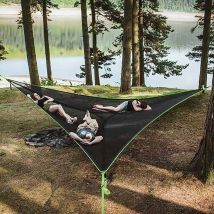 Shining House Große Luft-camping-hängematte, 3-stunden-tragbare Hängematte Für Mehrere Personen