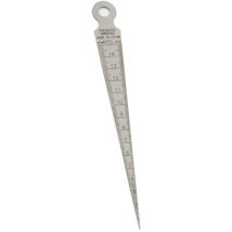 Shining House - Kegellehre, 1–15 mm, 1/32–5/8 Zoll, Edelstahl, Kegelschweißlehre, Zoll, metrisch, metrisches Fühlerloch-Messwerkzeug