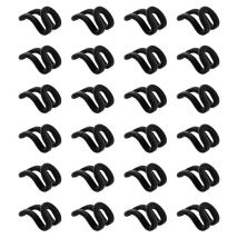 Shining House - Kleiderbügel-Verbindung, 24 Stück, magische, platzsparende Kleiderbügel, Befehlshaken, Mini, rutschfeste Beflockung, kaskadierende