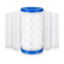Lot de 5 cartouches filtrantes pour piscine - Filtre spa - Pour pompe de filtration Intex Bestway - Accessoires de type a et c - Shining House