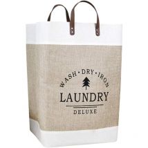 Panier à Linge Pliable Corbeilles à Linge pour Chambre à Coucher Organisateur de Stockage Paniers à Linge Décoratifs Imperméable Poignée Salle de