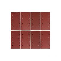 Papier de verre pour ponceuse orbitale 93 x 185 mm Papier de verre 8 trous Grain 40 Lot de 30 - Shining House