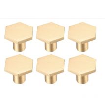 Shining House - Perillas de puerta en 3D, perillas de latón para gabinetes, perillas doradas para muebles, perillas para cajones de tocador, manijas