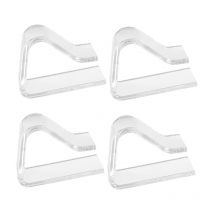 Pinces à Nappe en Plastique, 4 Pièces Pinces à Nappe Antidérapantes, Clips Transparents pour Fixer Les Nappes, Attaches de Nappe de Fête de Mariage