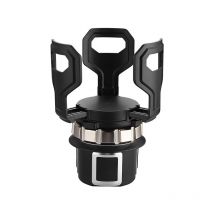 Shining House - Portavasos ajustable para automóvil Portabotellas para automóvil con clip elástico inferior ajustable Portavasos para automóvil Solo
