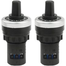 Shining House - Potenciómetro rotatorio de velocidad variable LA42DWQ-22 de 22 mm y 10 000 ohmios (paquete de 2)