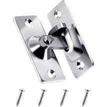 Precision cast 304 stainless steel 90 degree right angle door lock, anti-theft buckle, window door safety lock, waterproof, rust-proof and