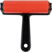 Rodillo para pintar con diamantes, 13 x 11,5 cm, color rojo - Shining House