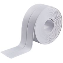 Shining House - Rollen Wasserdichtes Dichtungsband, Badezimmerdichtung, Selbstklebendes Dichtungsband Für Küche, Wc, Wc, Badewanne (weiß 3,2 M X 3,8 