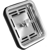Shining House - Stainless Steel Square Sink Drainer for Kitchen Bathroom Home Anti-blocking Mesh Stopper