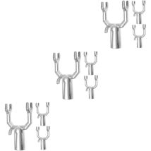 Shining House – Gabel-Kleiderstange Reach Pole Heads – Hochwertige Verbinder aus Aluminiumlegierung – Hohe Tragfähigkeit – 2 Stück