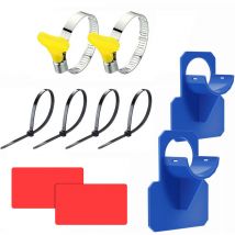 Supports de Tuyau de Piscine en Plastique, 2 Pièces Support pour Tuyau D'eau de Piscine, Empêche Le Tuyau de Tomber, Outils de Jardin et Accessoires,