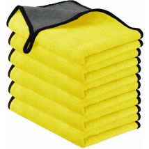 Tuch, Mikrofaser Und Wischtuch – Mikrofaser-reinigung, 30 X 40 Cm, 6 Stück, Extra Dicke, Superabsorbierende Mikrofaser-reinigungstücher Für Autowäsche