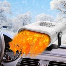 Ventilador calefactor portátil para automóvil - Desempañador de parabrisas para automóvil - Enchufe para encendedor de cigarrillos - Shining House
