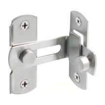 Shining House - Verrou de porte à angle droit 90 degrés de grange coulissante en acier inoxydable, loquet de porte coulissante à rabat, Verrou de
