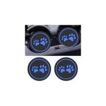 SHINING HOUSE2 Pièces Tapis Porte-gobelet Universels pour Voiture, Porte-gobelet Anti-dérapant en Silicone pour Voiture, Porte-gobelet à Motif de