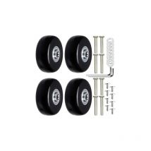 4 Pièces Roues de Remplacement pour Bagages Remplacement de Roue de Bagage Roues de Bagage Universelles Essieux et Roulettes de Bagages Roulettes de