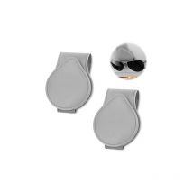 Monture de lunettes de voiture, monture de lunettes en cuir de voiture, ensemble de 2 pièces de montures de lunettes de pare-soleil de voiture