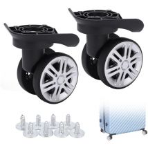 Roulettes pour Valise Souple, Roue De Valise, 1 Paire Bagages Roues De Rechange, Roue De Valise Universelle, Pour Valise Repalcement A19 Roues à