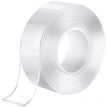 Ruban Adhésif Nano Réutilisable, Nano Tape,Ruban adhésif Lavable sans Traces,Multifonctionnel Traceless Double Face, Adhésif Anti-Slip pour Verre,