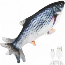 Jouet pour Chat Jouet Poisson Electronique Simulation en Mouvement, Jouet pour Chat Interactif Automatique Réaliste, Jouet Chat Peluche Cataire