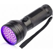 Shining House - Lampe Torche uv Lampe de Poche 51 LEDs,395nm uv Torch avec Lumière Noire,Torche Ultra Violet Puissante, Ultraviolet Flashlight uv