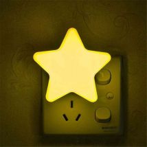 Led Veilleuse , Lampe de Nuit Murale Automatique Prise Electrique avec Capteur de Lumiere Eclairage pour Chambre de Bébé, Garage, Couloir (Jaune)