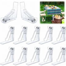 Pinces de Table 20 Pcs Pinces à Nappe en Plastique Clip Nappe Table Réglable Clip de Nappe à Ressort pour Cuisine Bureau Restaurant