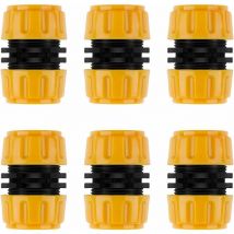 Prolongateur de Connecteurs de Tuyau Mâle pour Joint de Tuyau de Tuyau de Jardin (Connecteur de Réparation),6 Pièces