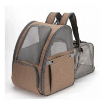 Sac à dos pour animaux de compagnie Chat Chien Extensible Sac Transport pour Chat Petit Chien Respirant, Sac a Dos de Transport Chat avec Matelas en