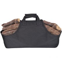 Sac de Transport pour Bûches, Toile Sac à bûche Cheminée Sac Porte-bûches de Bois de Chauffage Sac de Transport en Bois Anses de Sac en Bois pour