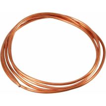 Tube en cuivre, bobine de tube en cuivre flexible de 2 m, 4 mm od x 3 mm id pour tuyauterie de réfrigération (4 mm od, 3 mm id)