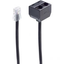 Shiverpeaks - rnis Adaptateur [1x RJ45 mâle 8P8C - 2x RJ45 femelle 8P8C] 0.1 m noir S482292