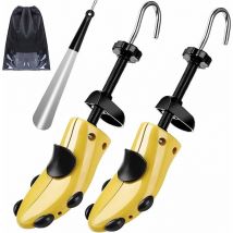 Ontway - Shoe tree for men and women, 4-way shoe tree, shoe tree for adjustable length and width with shoehorn