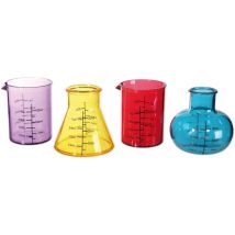 Verres Shooter - Aus Heiterem Himmel - Chimie - 50ml - Transparent - Set Von 4