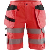 Kurze Hochsichtbarkeits-arbeitsshorts Damen Stretch 7186 - Neonrot Xl - Fr(46) - Se(c44) - Standards