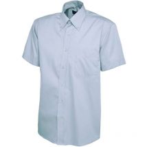 Uneek Short Sleeved Shirt, Navy Blue, Mens Oxford, 18.5" (2XL)