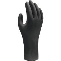 Boîte de 100 gants jetables nitriles ebt noir TM/8 Showa 6112PFM