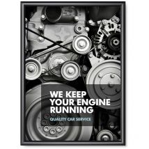 Klapprahmen 25 mm - 50x70cm - Schwarz - Showdown Displays