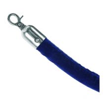 Showdown Kordel 1.5m - Blau mit Chrom umfasst