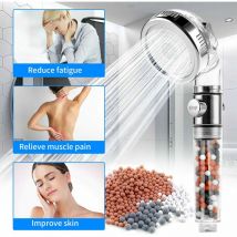 Shower head, anti-scale filter shower head, 3 modes