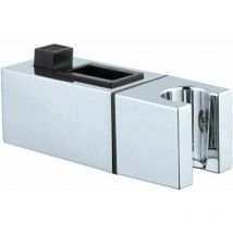 Ormromra - Shower Holder abs Adjustable Replacement Hand Chrome Slider Bracket for Bathroom Square 30X15mm