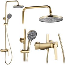 Shower Set REA Rebel Gold Brush - brush gold