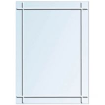 Showerdrape - Marylebone Rectangular Wall Mounted Diamond Cut 60 x 45cm Bathroom Mirror