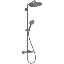 Croma Select s - Set doccia Showerpipe 280 con termostato, EcoSmart, cromo nero spazzolato 26891340 - Hansgrohe